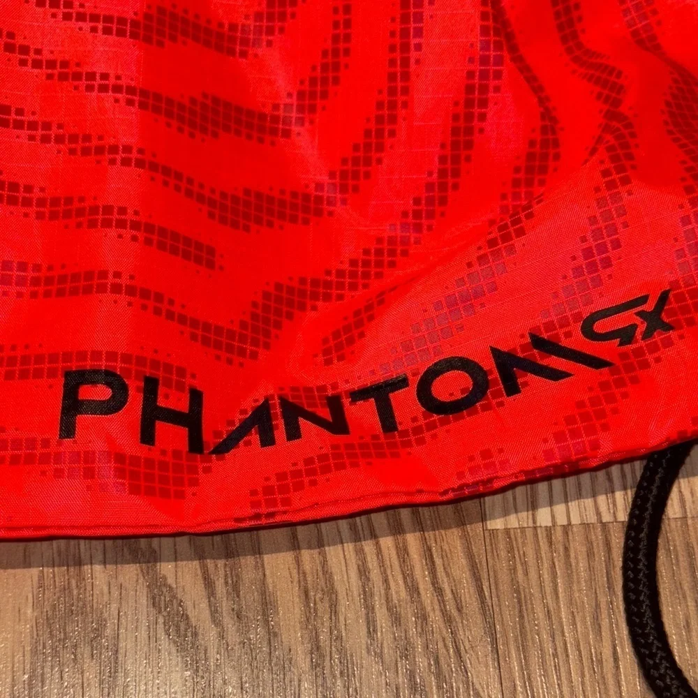 Nike Phantom Red and Black Drawstring Backpack